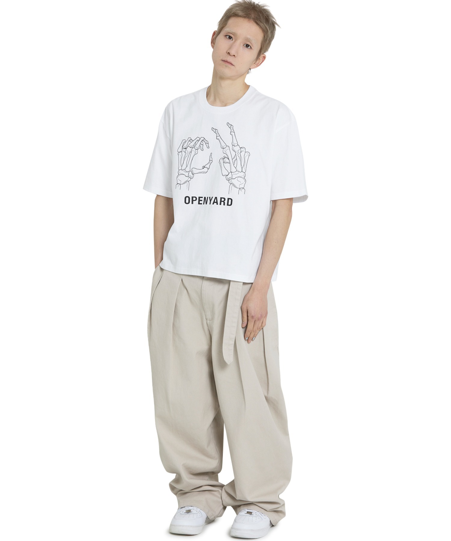 OY/オーワイ』 BONE HAND CROPPED TEE/ボーンハンドクロップド半袖