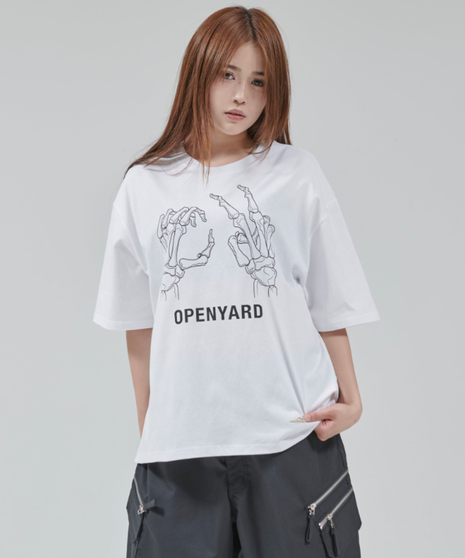 OY/オーワイ』 BONE HAND CROPPED TEE/ボーンハンドクロップド半袖