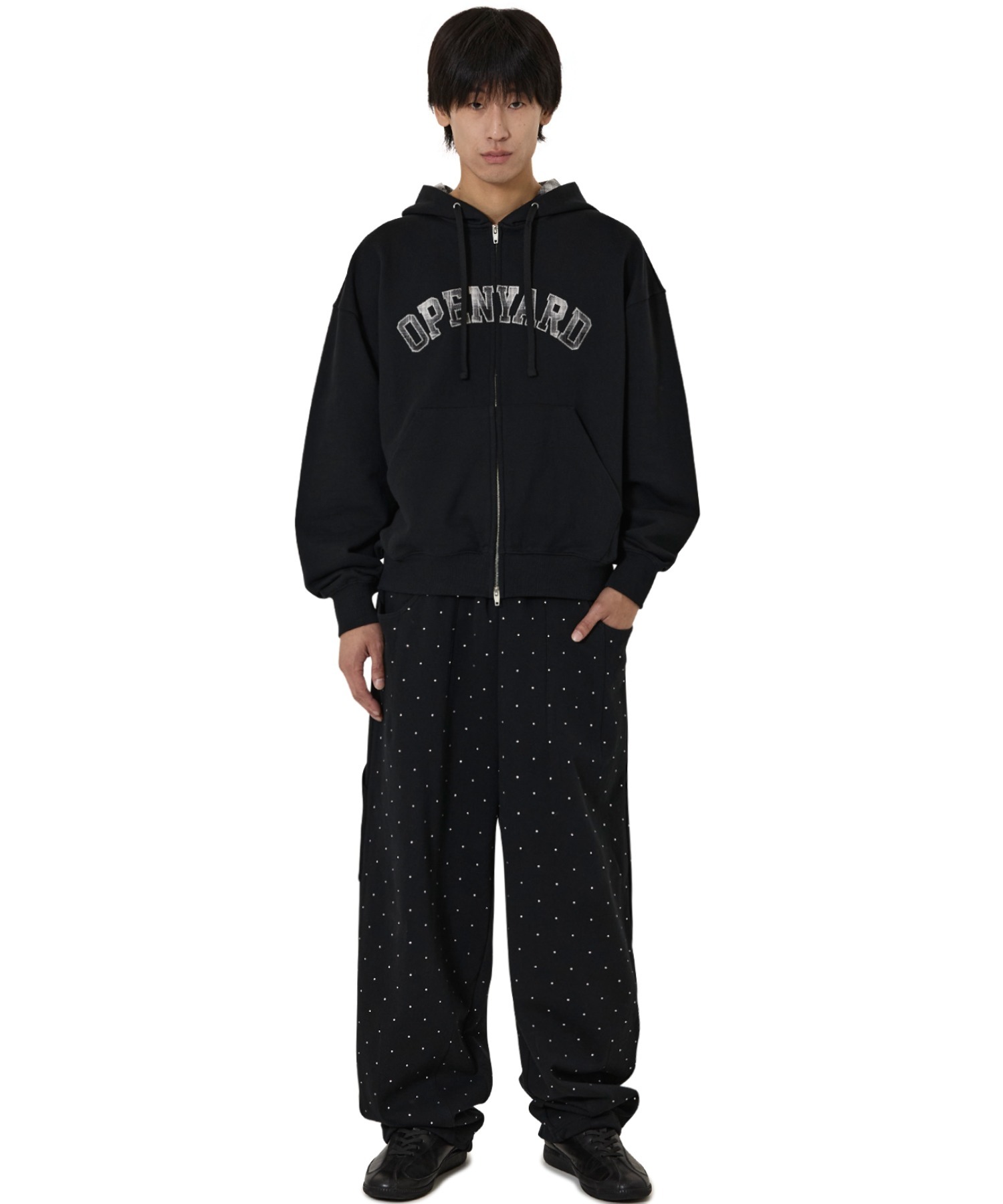OY ジップアップ　パーカー　黒 OY/オーワイ』 ODOLLY HOODIE ZIP UP/オードリー フーディー ジップ