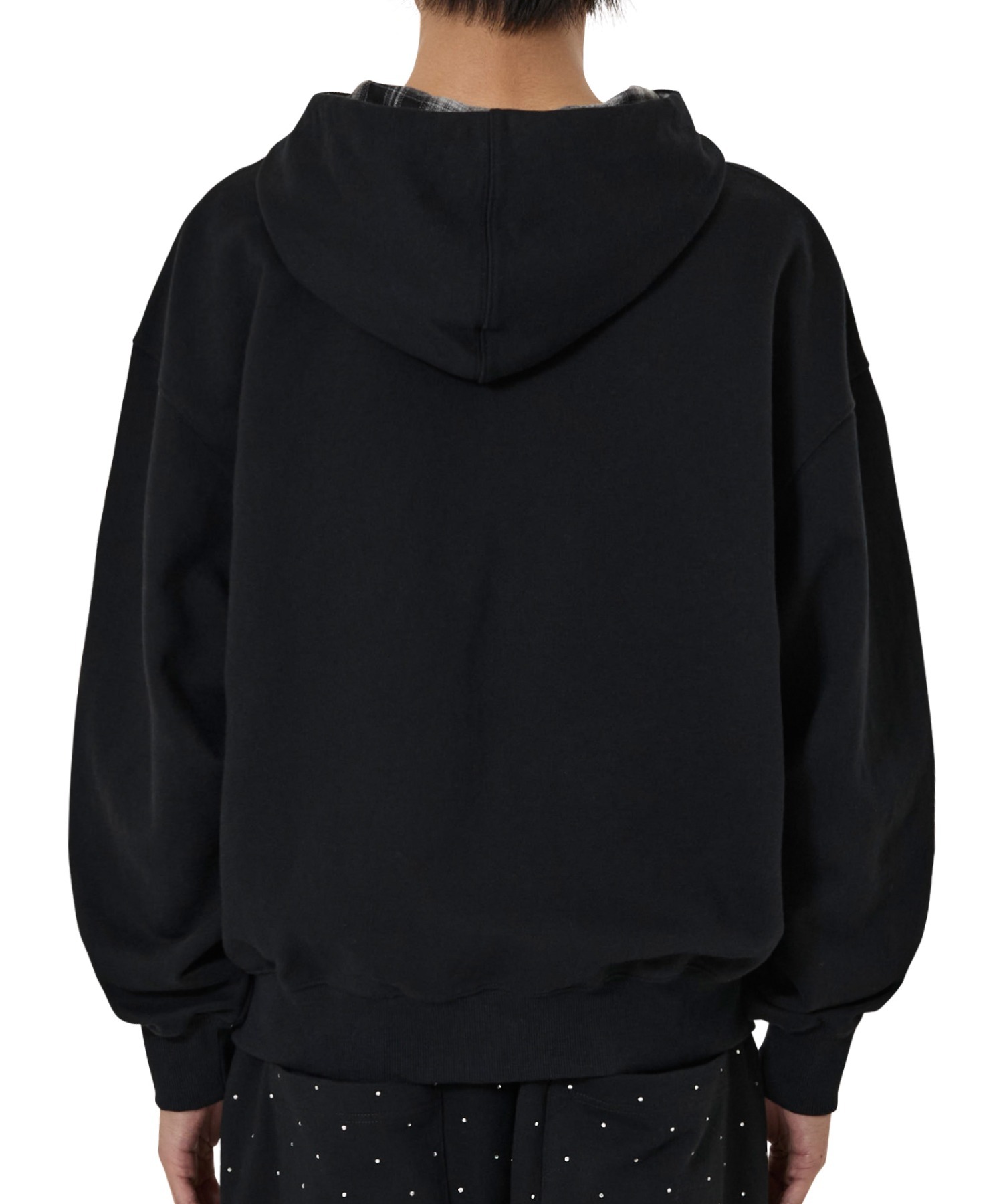 OY/オーワイ』FLANNEL CHECK LOGO HOODIE ZIP UP/フランネルチェック