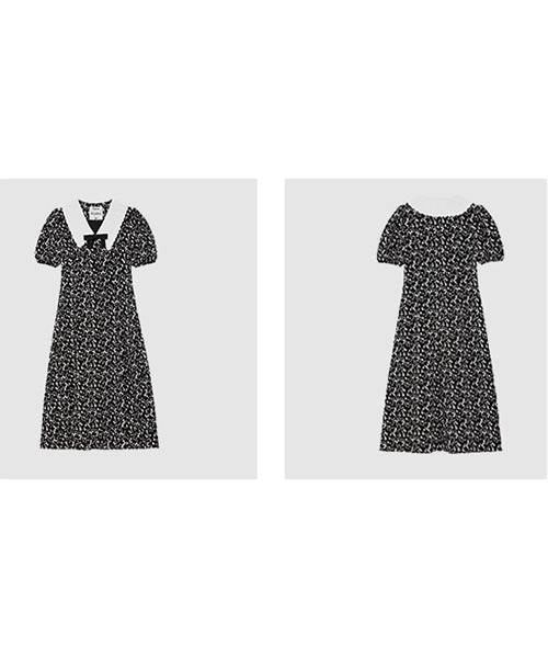 Fano Studios Uネック　パフスリーブワンピース Fano Studios ワンピース/ドレスのファッション通販ページ-chuclla