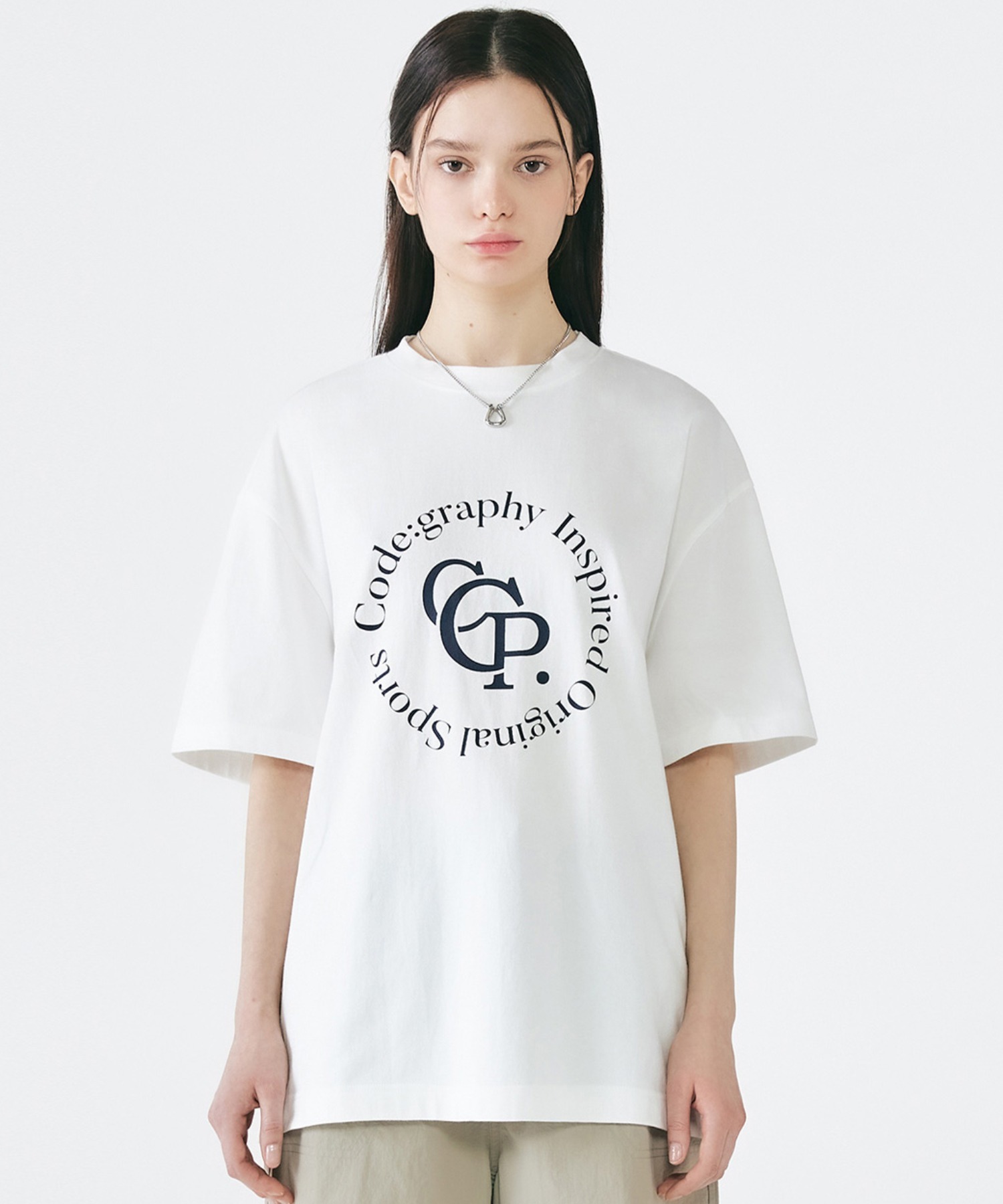 A'GEM/9 × .kom『Code:graphy/コードグラフィー』Circle logo T-shirt