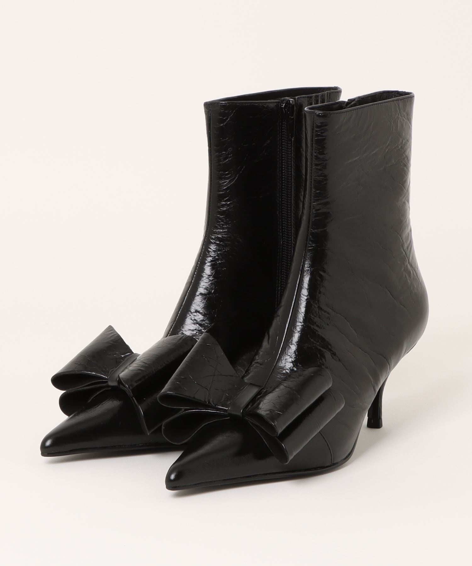 ポインテッドトゥ リボンデザインブーツ Jeffrey Campbell│Jeffrey