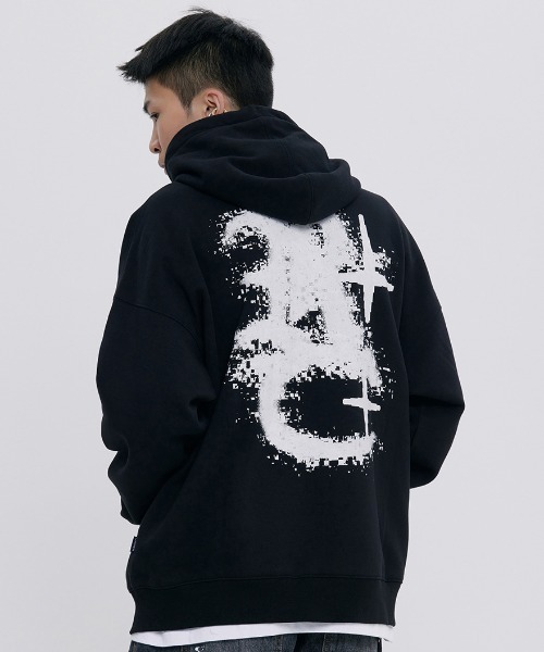 pium Sacred crownオーバーサイズパーカー チャコール Sacred crownオーバーサイズパーカー – pium