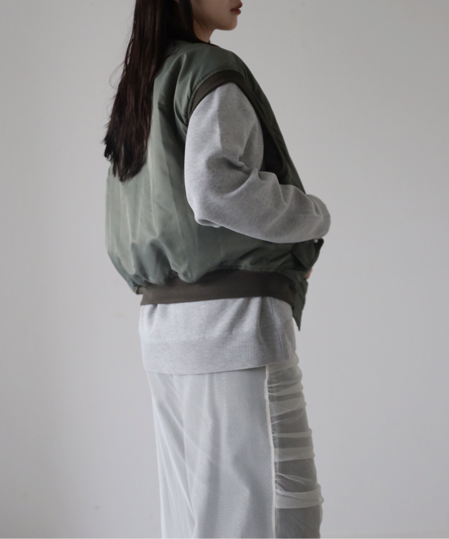 model：164cm. 着用サイズ：FREE