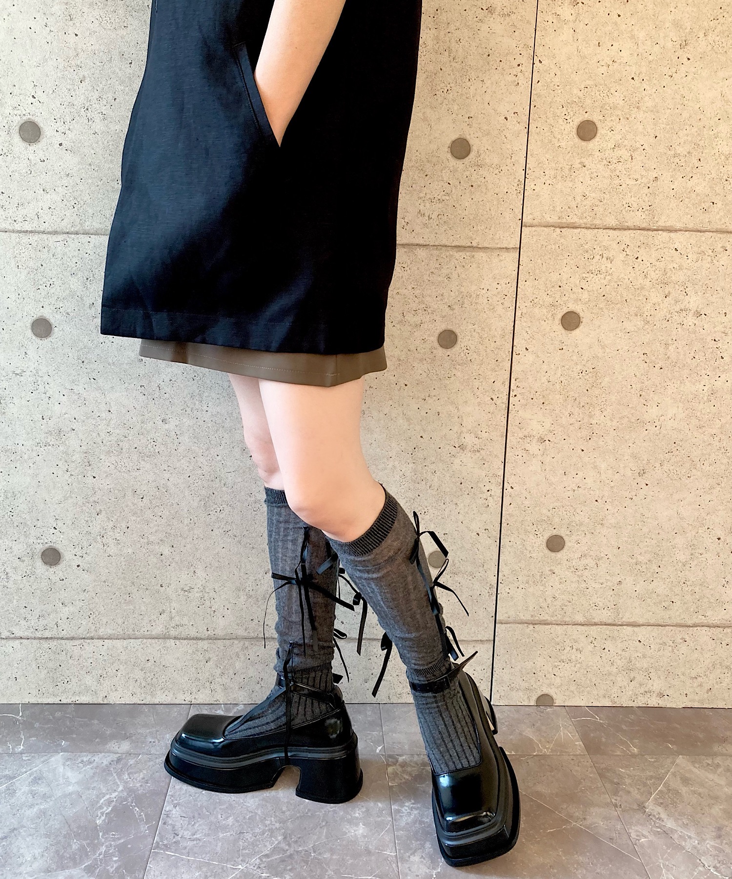 Jeffrey Campbell  パンプス 3E/日本製/本革/軽量/190g】2wayストラップパンプス blanc/bleu