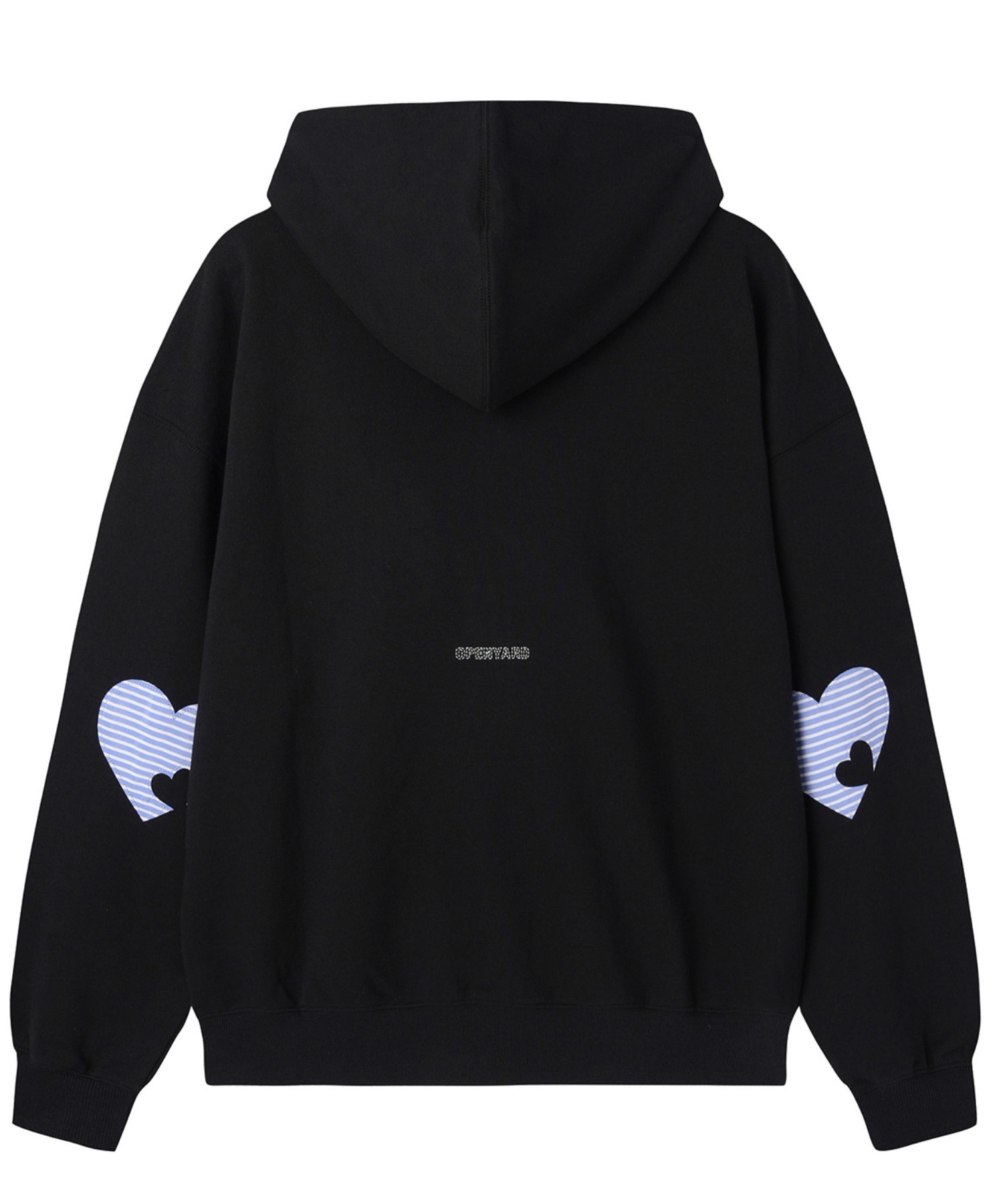 OY/オーワイ』STRIPE PATCH HOODIE ZIP UP/ストライプパッチジップ 