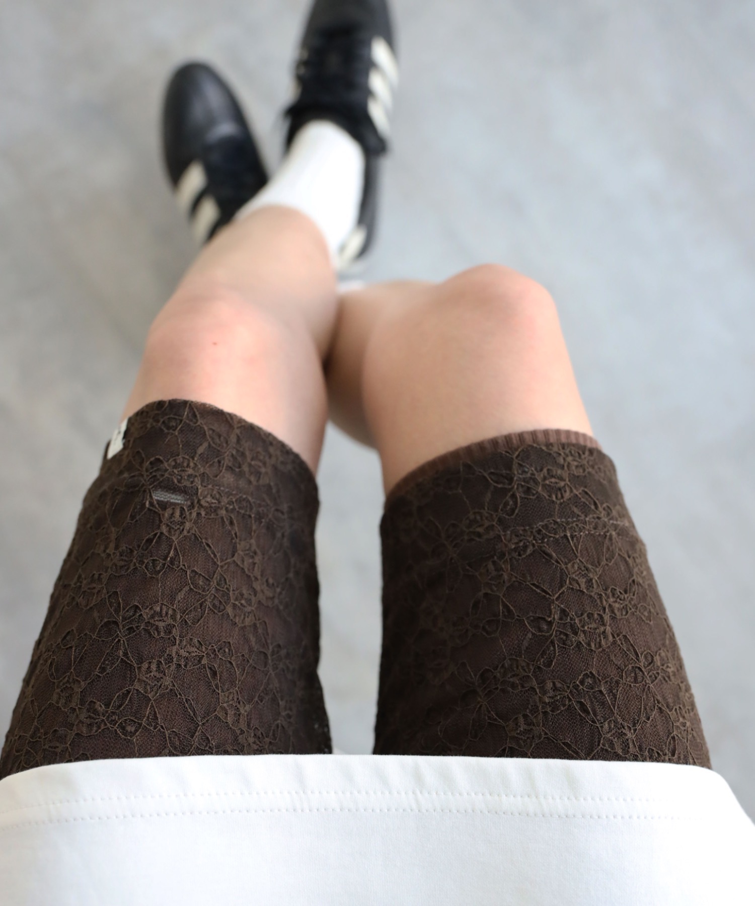 model：155cm. 着用サイズ：FREE
素材：レース
