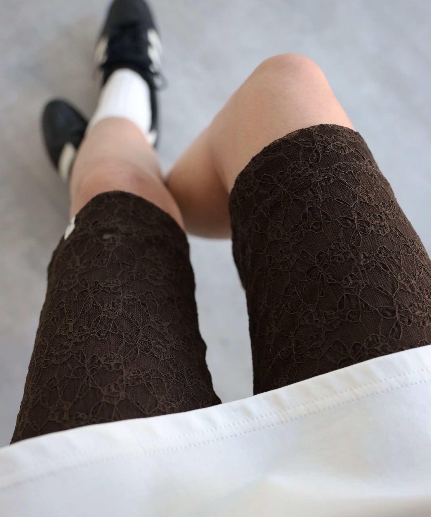 model：155cm. 着用サイズ：FREE
素材：レース