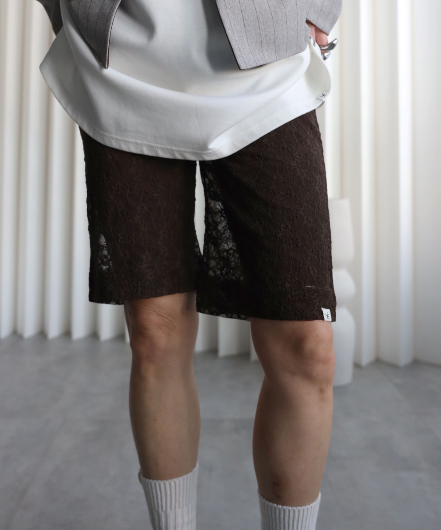 model：155cm. 着用サイズ：FREE
素材：レース