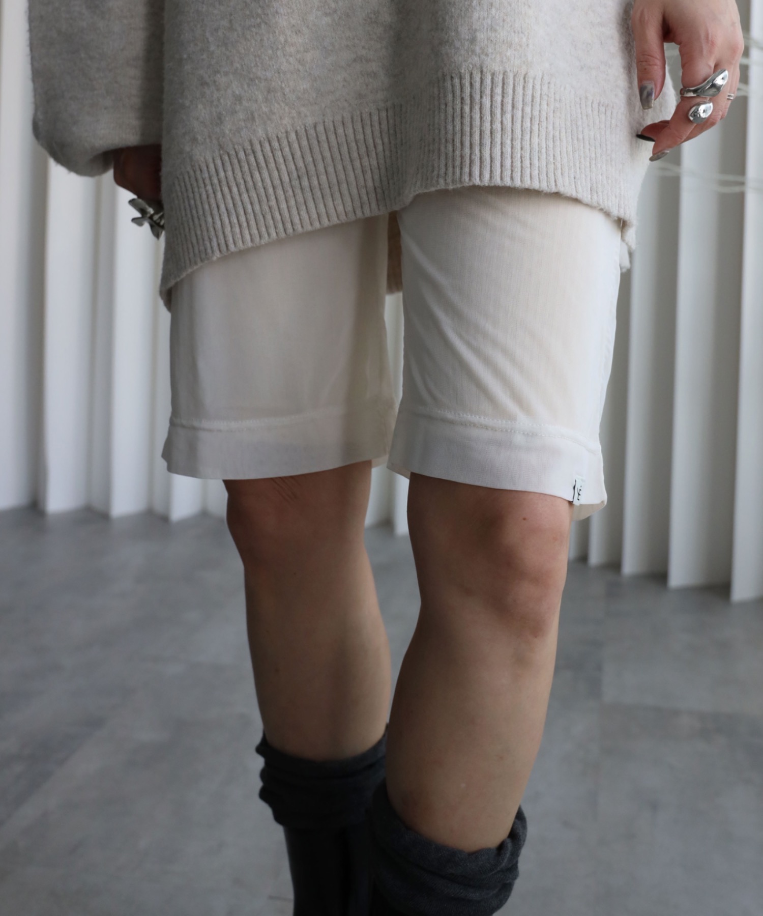 model：155cm. 着用サイズ：FREE
素材：チュール