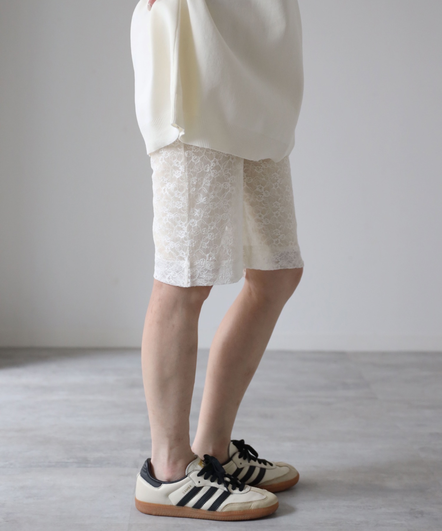model：155cm. 着用サイズ：FREE
素材：レース