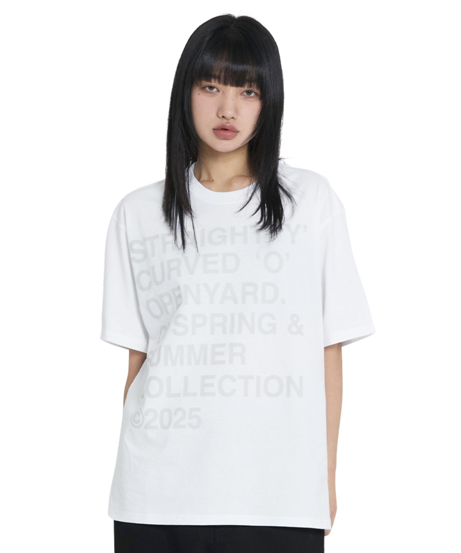 ★OY★BOLD LETTERS TEE - WHITE★正規品/韓国直送料込/人気 OY/オーワイ』 BOLD LETTERS TEE/ボールドレタースティーシャツ