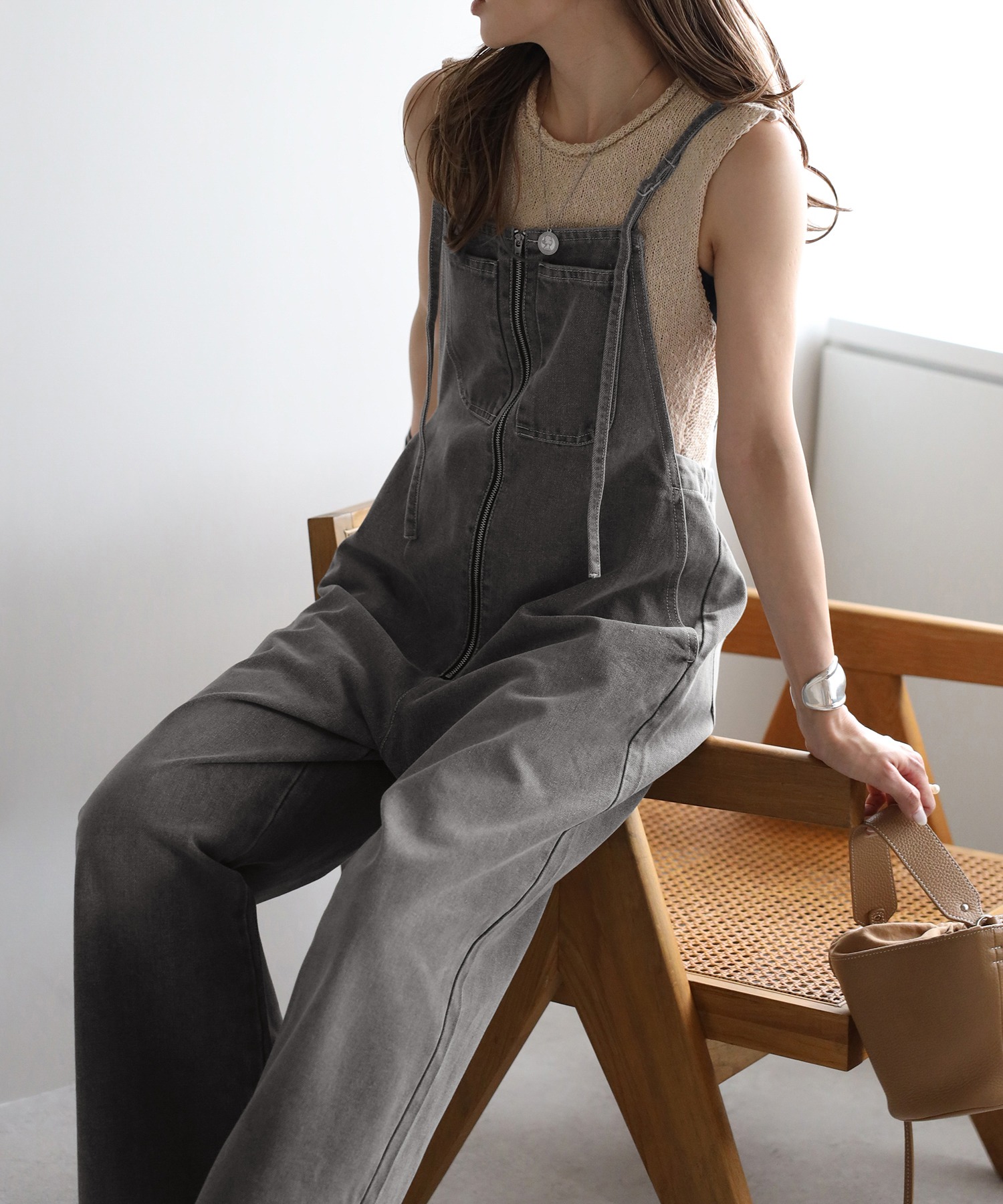model：H165 着用サイズ：FREE