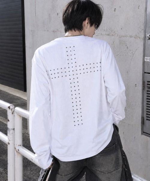 Openyard/オープンヤード』CROSS ARRAY LONG SLEEVE TEE/クロスアレイ