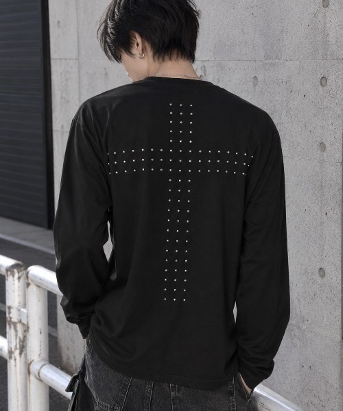 Openyard/オープンヤード』CROSS ARRAY LONG SLEEVE TEE/クロスアレイ