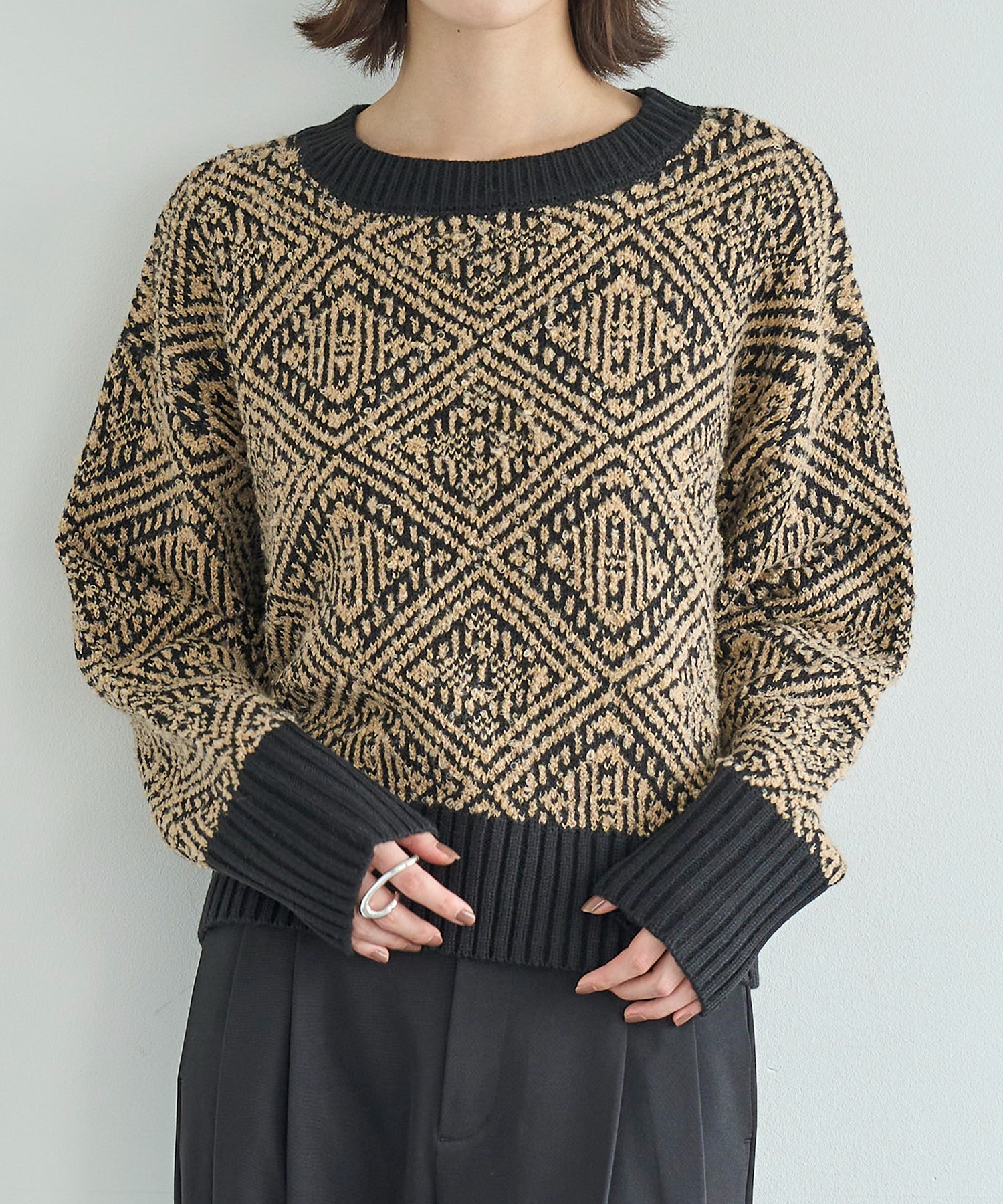 model：H166　着用サイズ：F