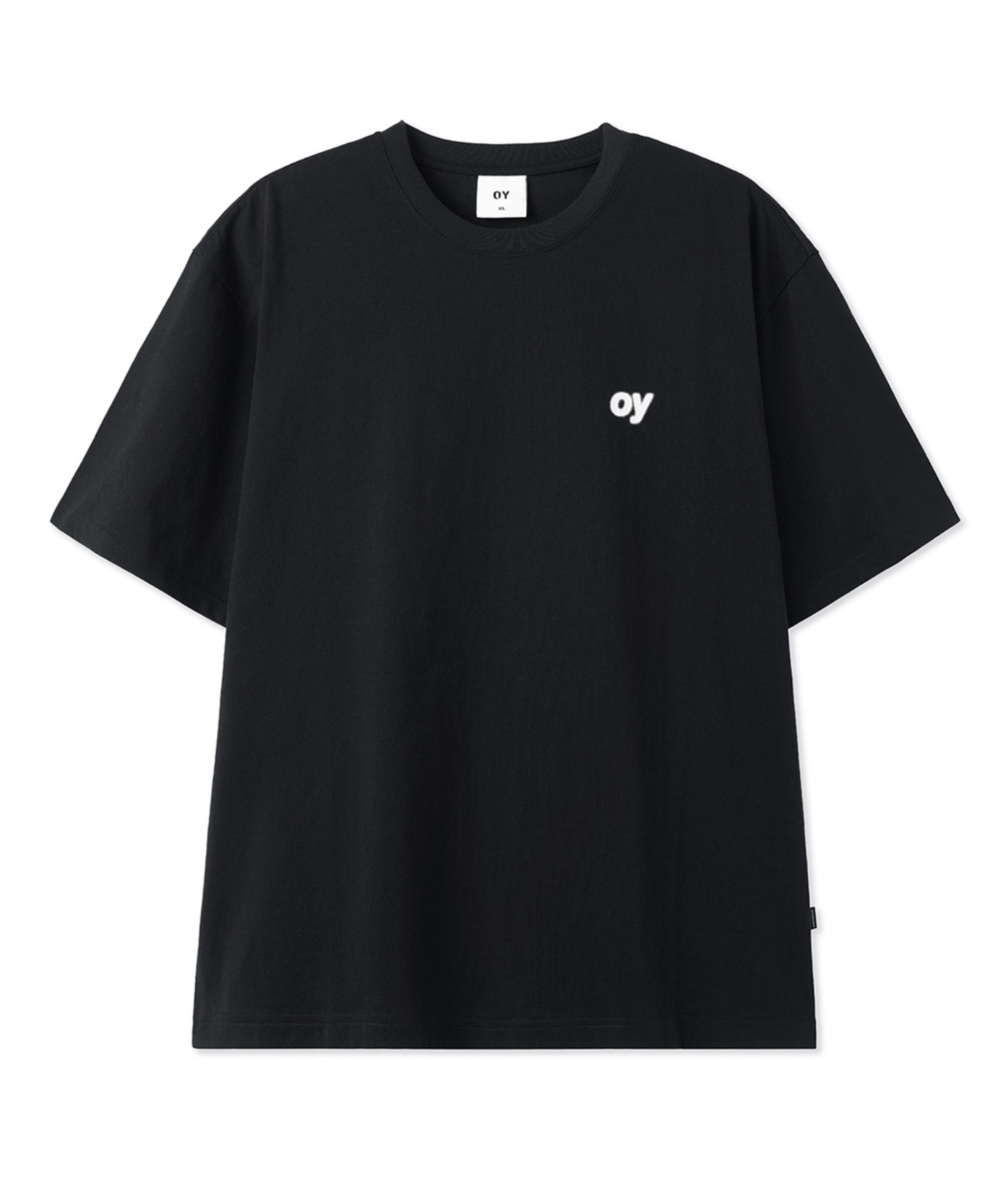 ★OY★WOBBLY LOGO TEE - BLACK★正規品/韓国直送料込/人気 OY/オーワイ』TEXTURE LOGO T/テクスチャーロゴ Tシャツ 半袖