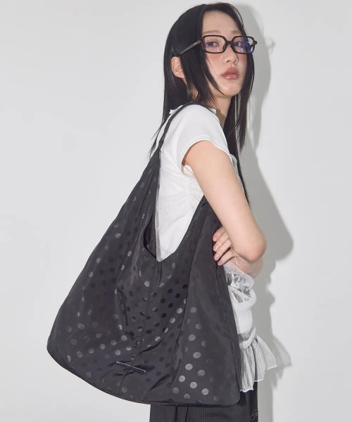 ★FANCY CLUB★DOT EYELET SHOULDER BAGドット ショルダーバッグ A'GEM/9 × .kom 『 FANCY CLUB/ファンシークラブ』 DOT EYELET