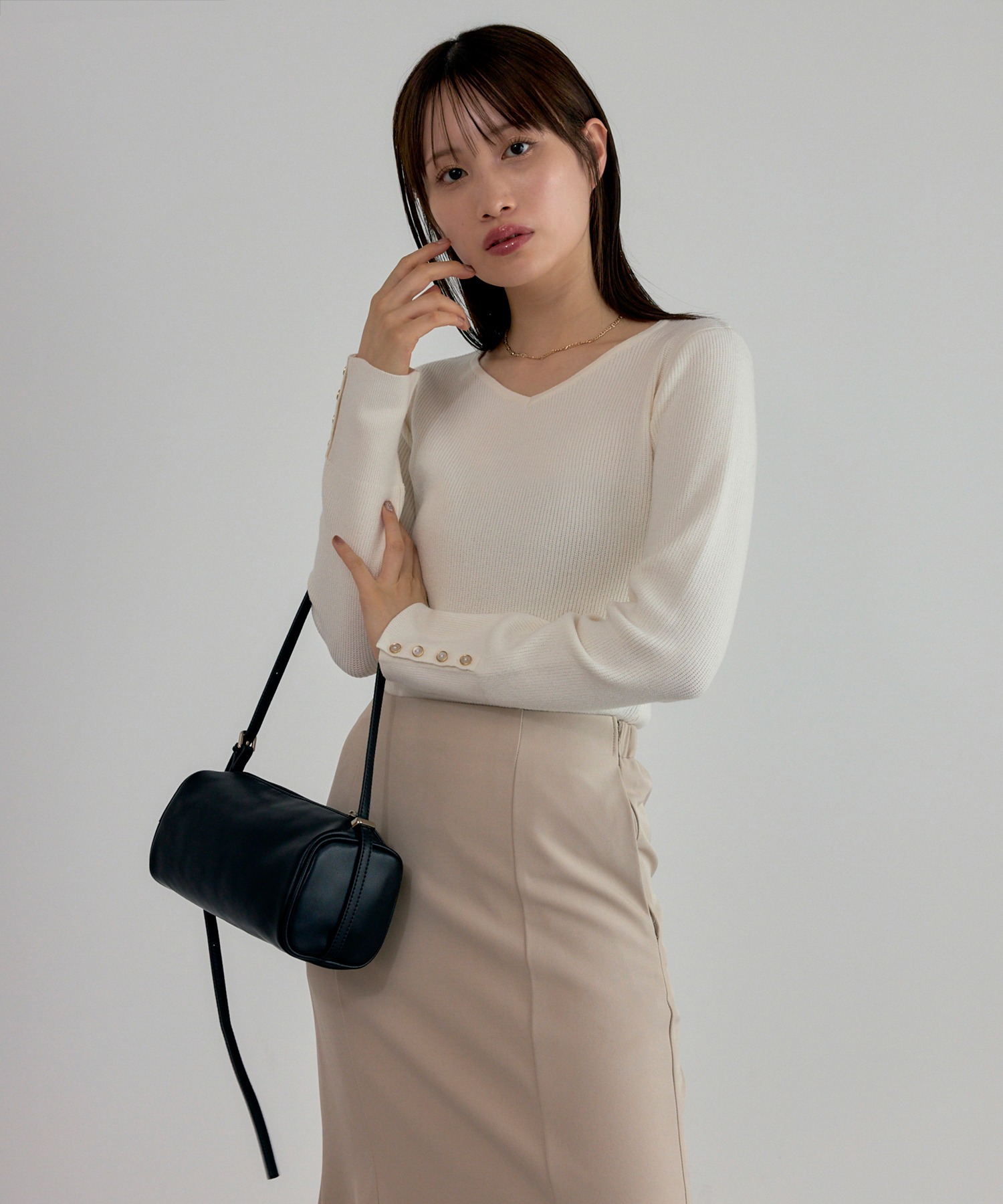 model：H165 着用サイズ：L