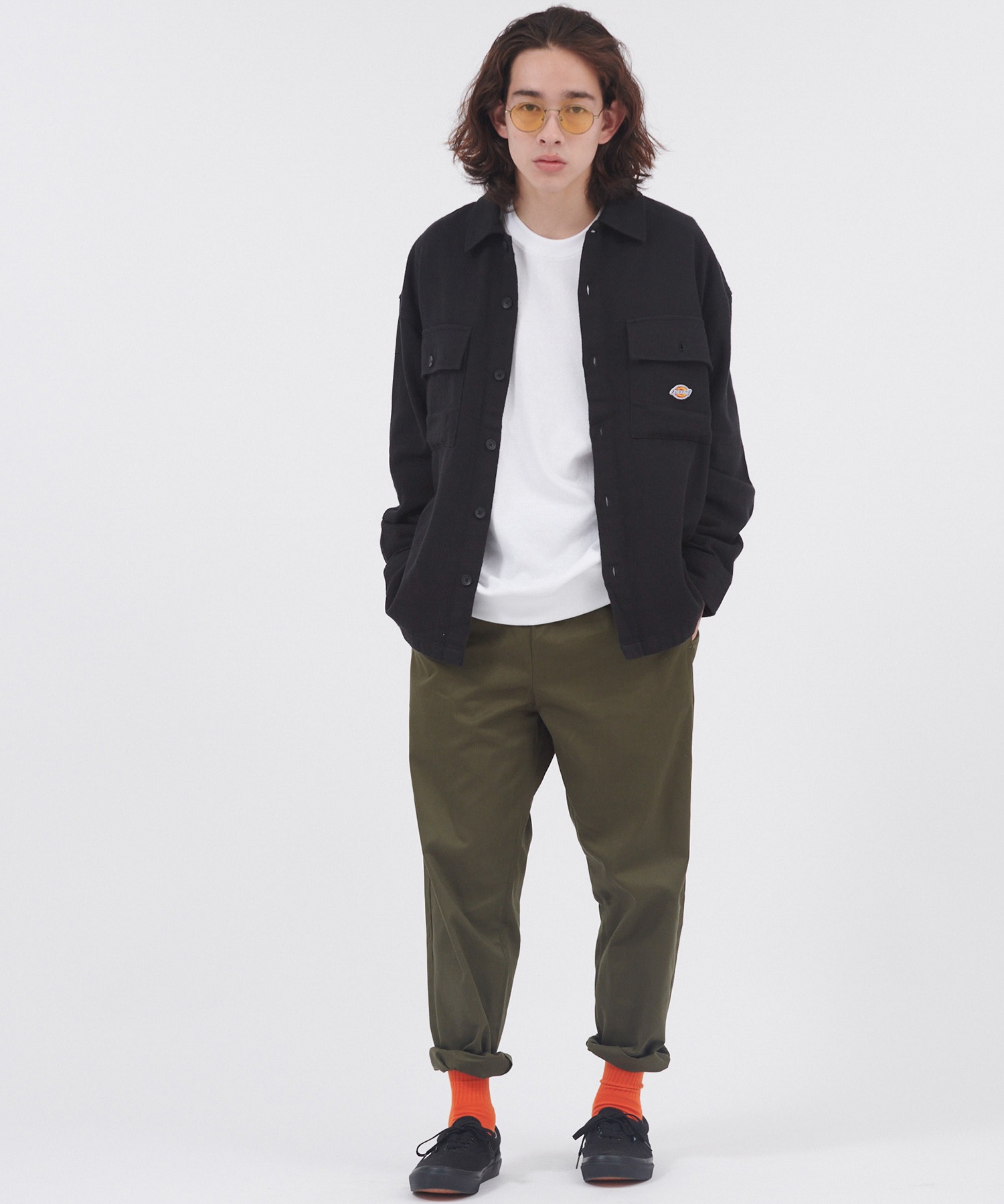 Dickies/ディッキーズ ベーシック綾織りドロップショルダーワーク