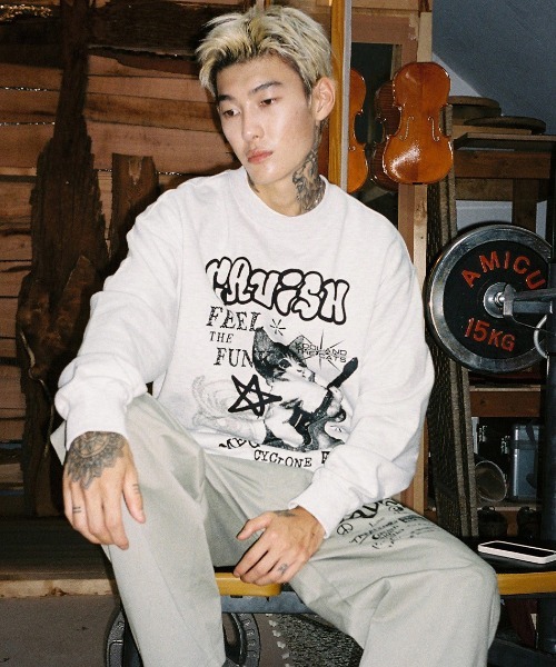 ★関税込★CAVISH★MEGA CYCLONE PIGMENT SWEATSHIRT ★ MUSINSA | CAVISH MEGA CYCLONE PIGMENT SWEATSHIRT CHARCOAL