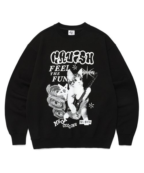 A'GEM/9 × .kom『CAVISH/カビシ』MEGA CYCLONE SWEATSHIRT