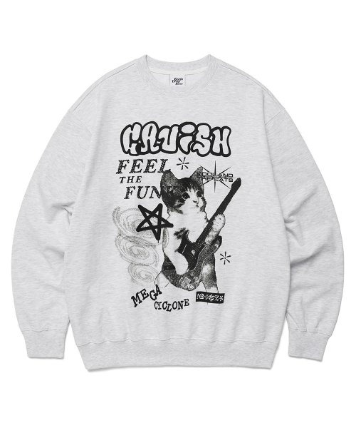 A'GEM/9 × .kom『CAVISH/カビシ』MEGA CYCLONE SWEATSHIRT