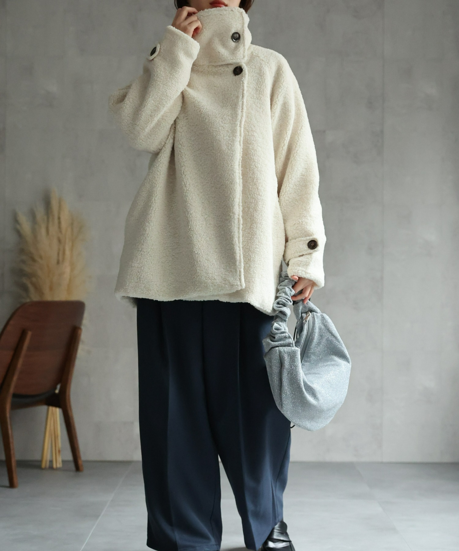 model:162cm着用サイズ：F