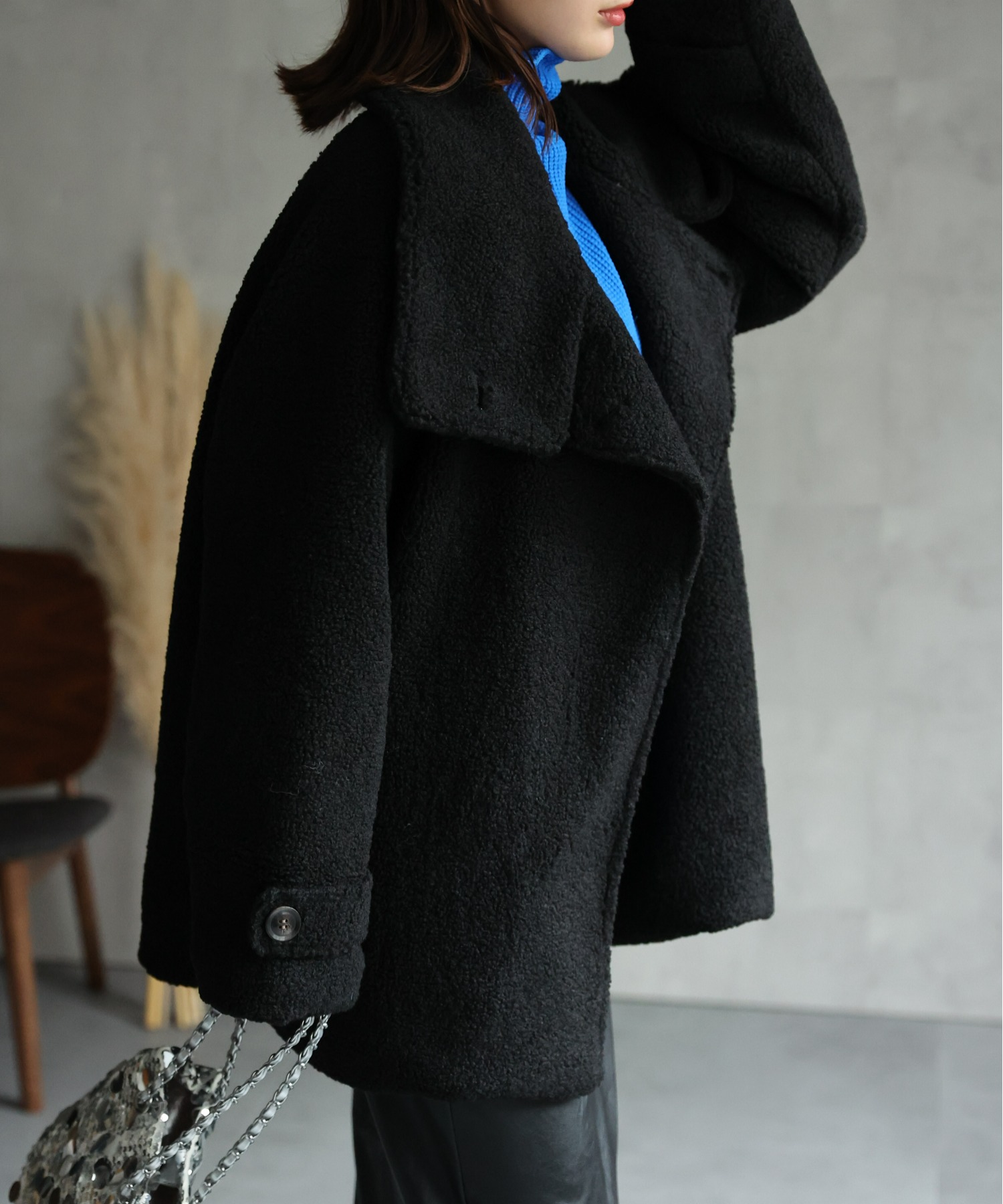 model:162cm着用サイズ：F