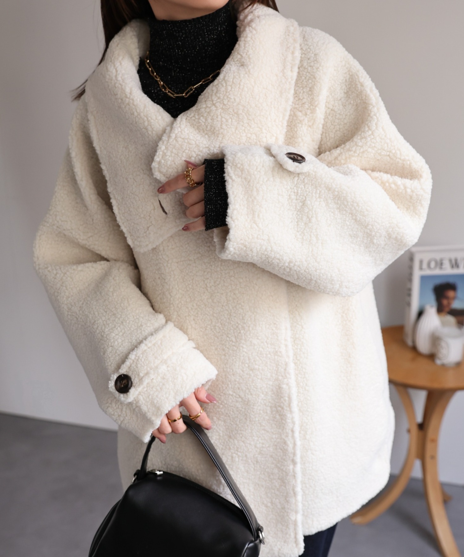 model:162cm着用サイズ：F