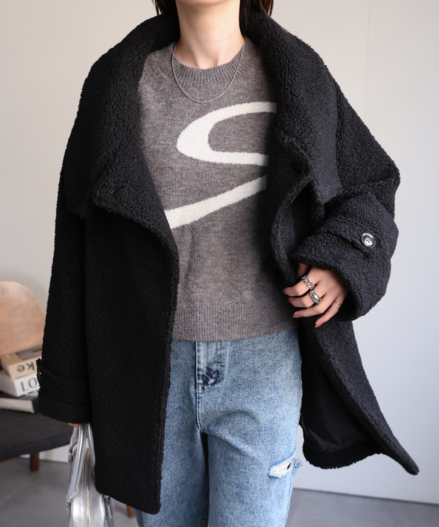 model:162cm着用サイズ：F