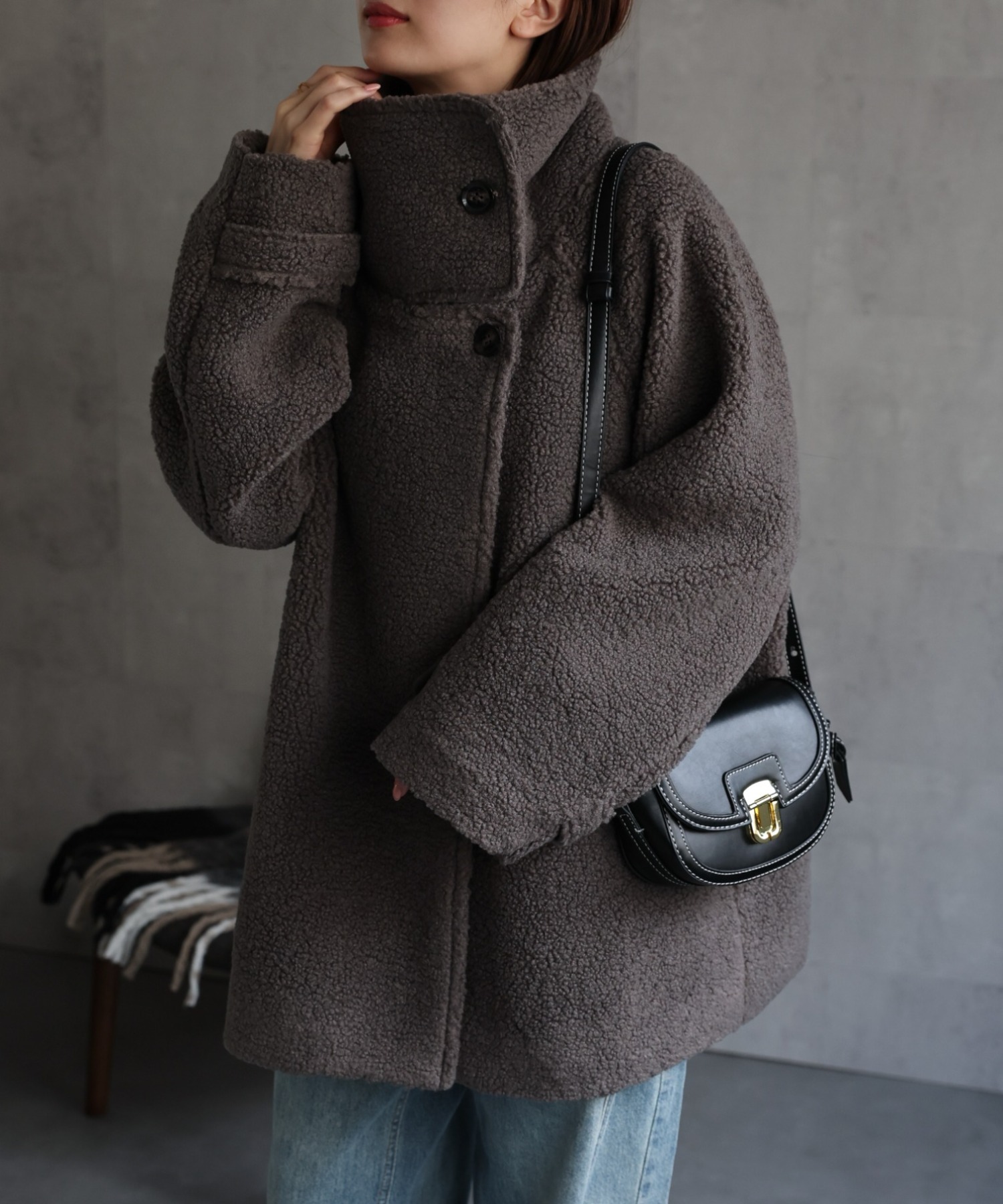 model:162cm着用サイズ：F