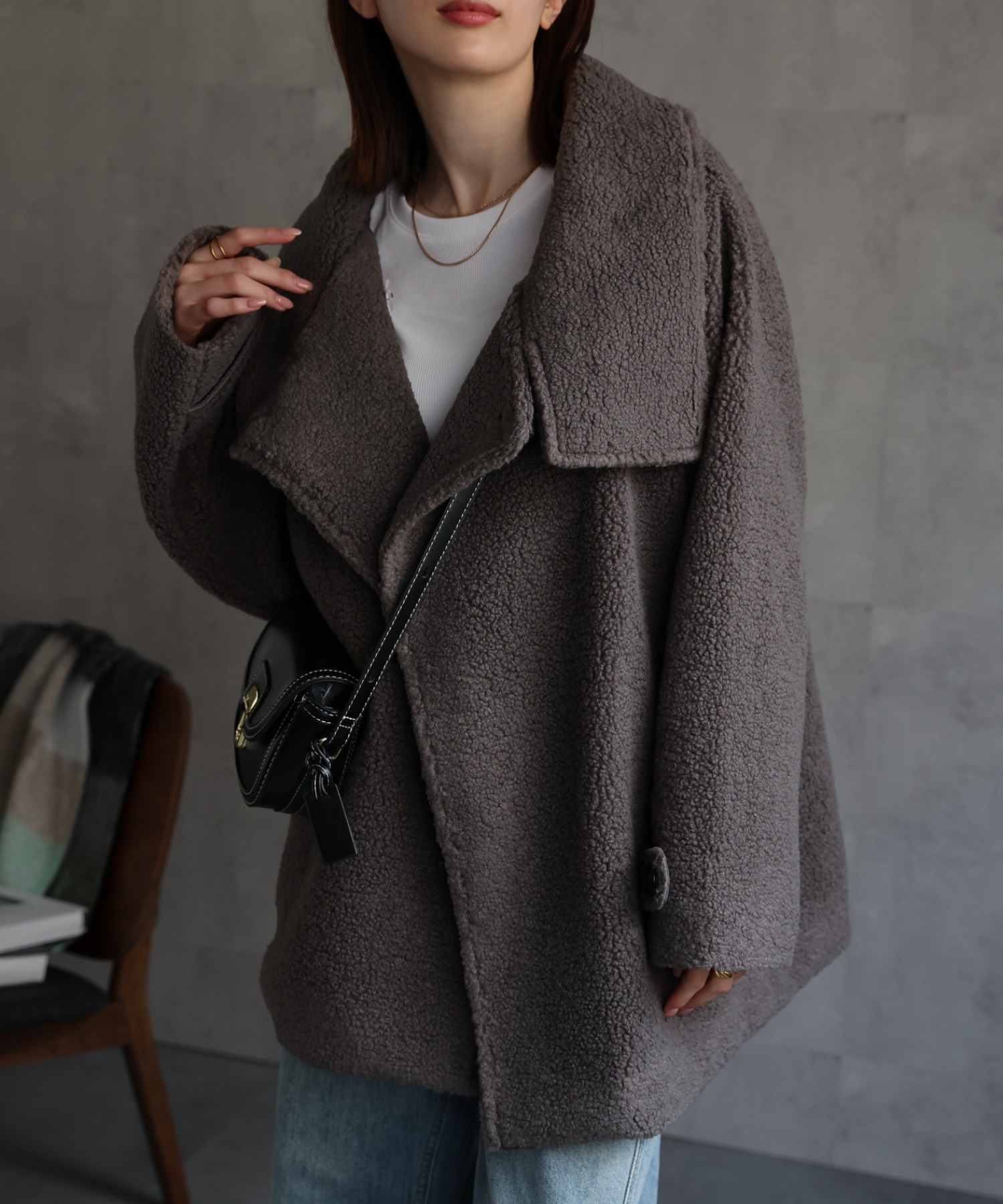 model:162cm着用サイズ：F
