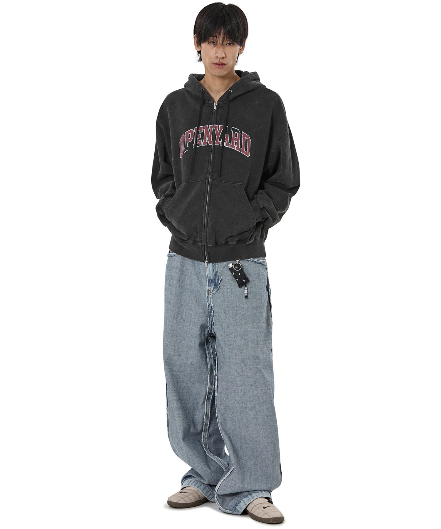 oymページ OY/オーワイ』PIGMENT 4 POCKET HOODIE ZIP UP/ピグメント