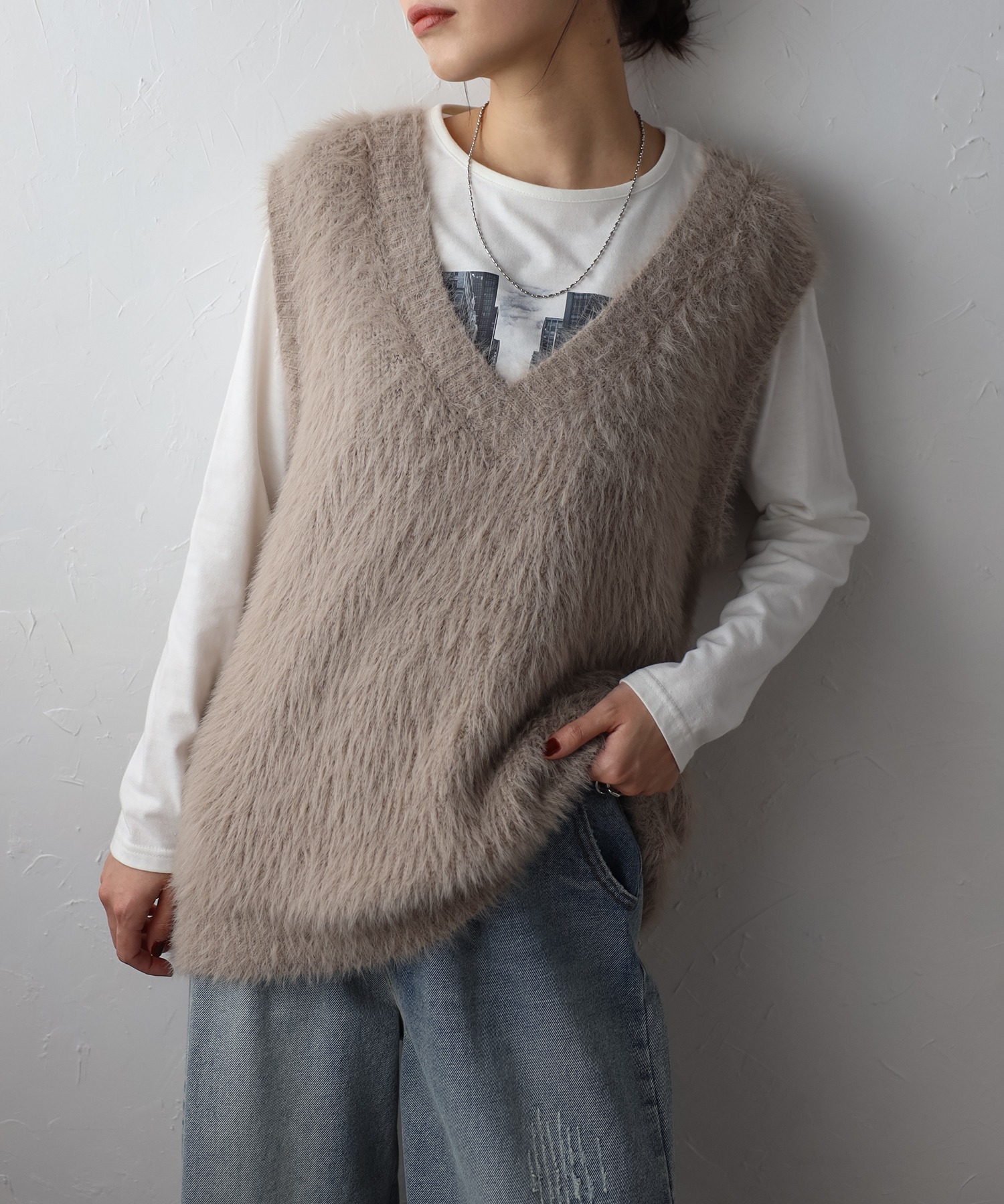 model：H160 着用サイズ：FREE