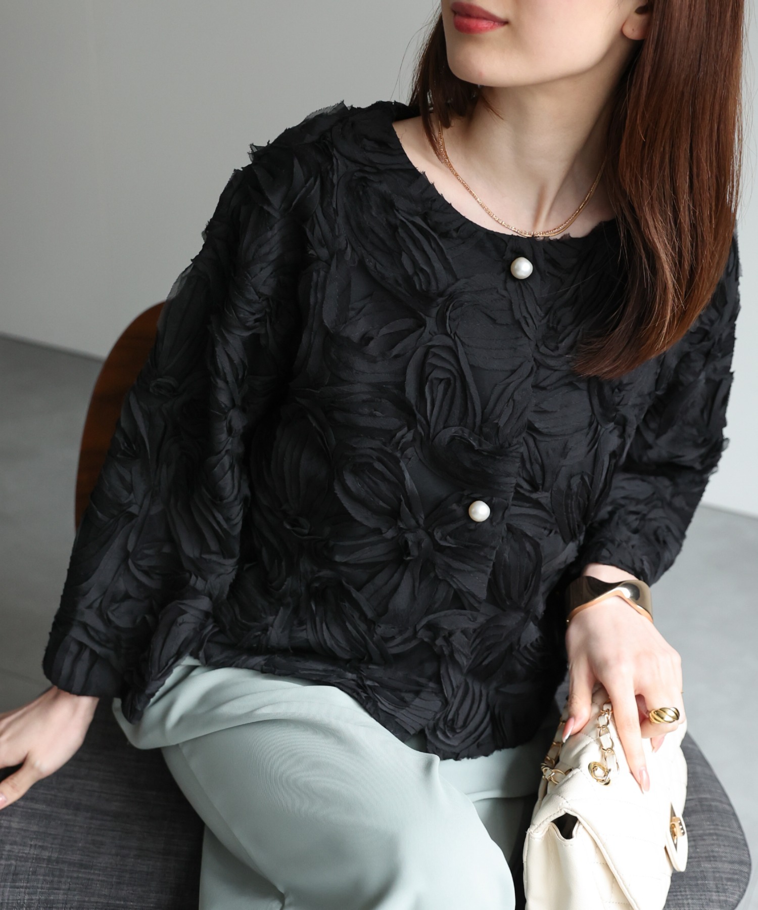 model：162㎝着用サイズ：F