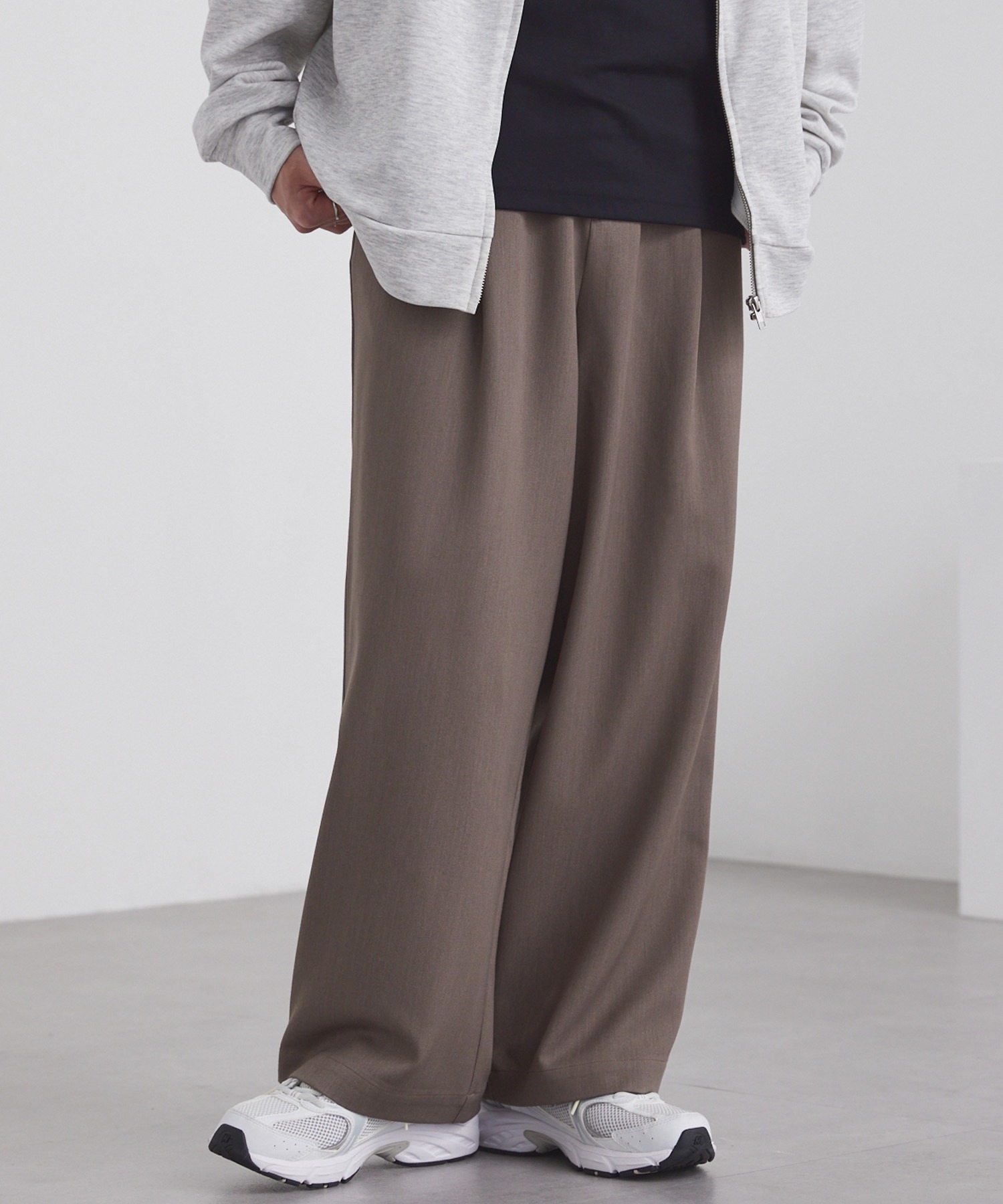 sweats グレー　ワイドスラックス wjk - 《予約品》 wide sweat slacks pants / ワイドスラックス