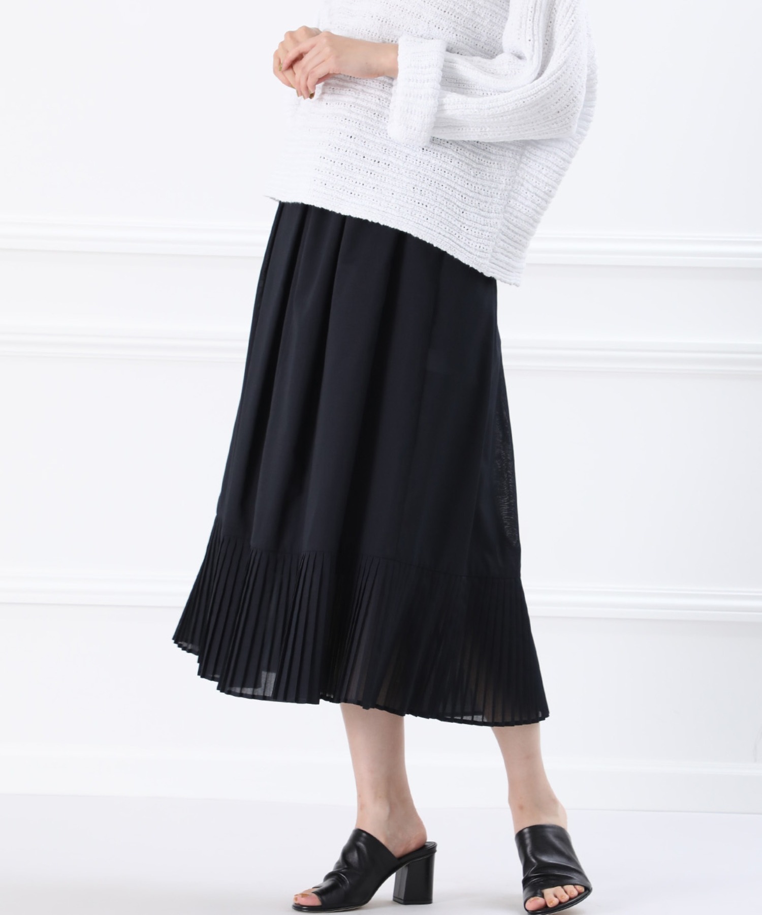 ませくださ 裾プリーツスカート スカート Ined イネド のファッション通販 タイムセー Www Mendel Com Ar