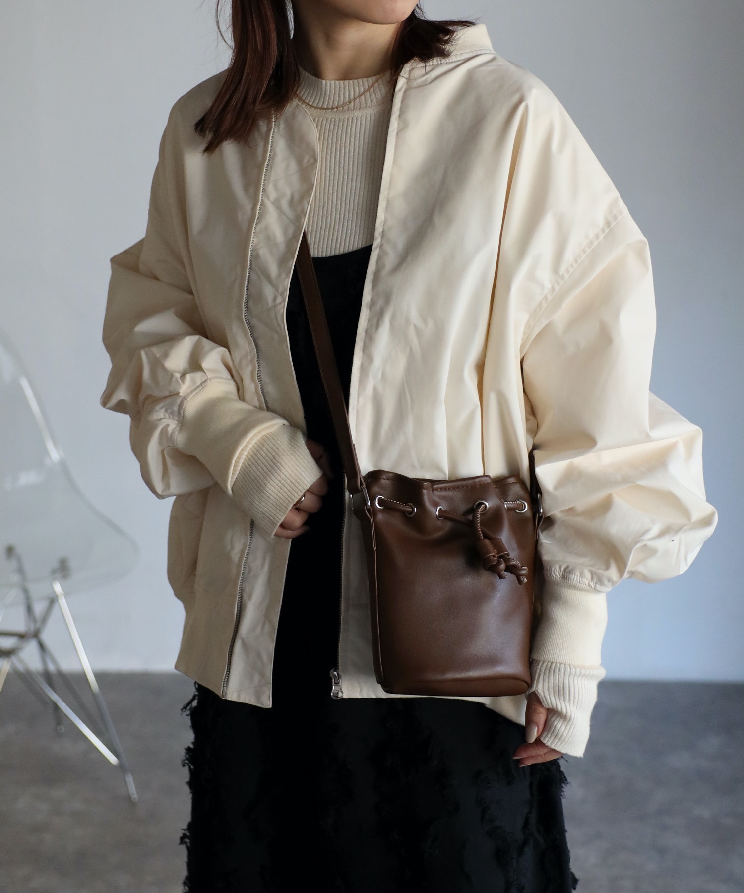 model:162cm  着用サイズ:FREE