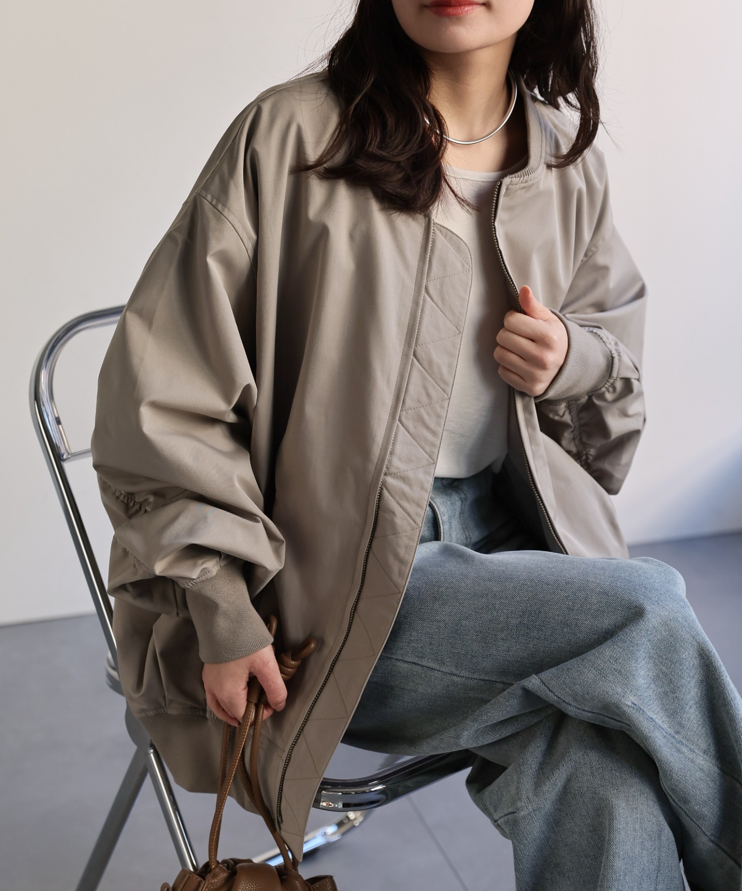 model：156cm 着用サイズ：FREE