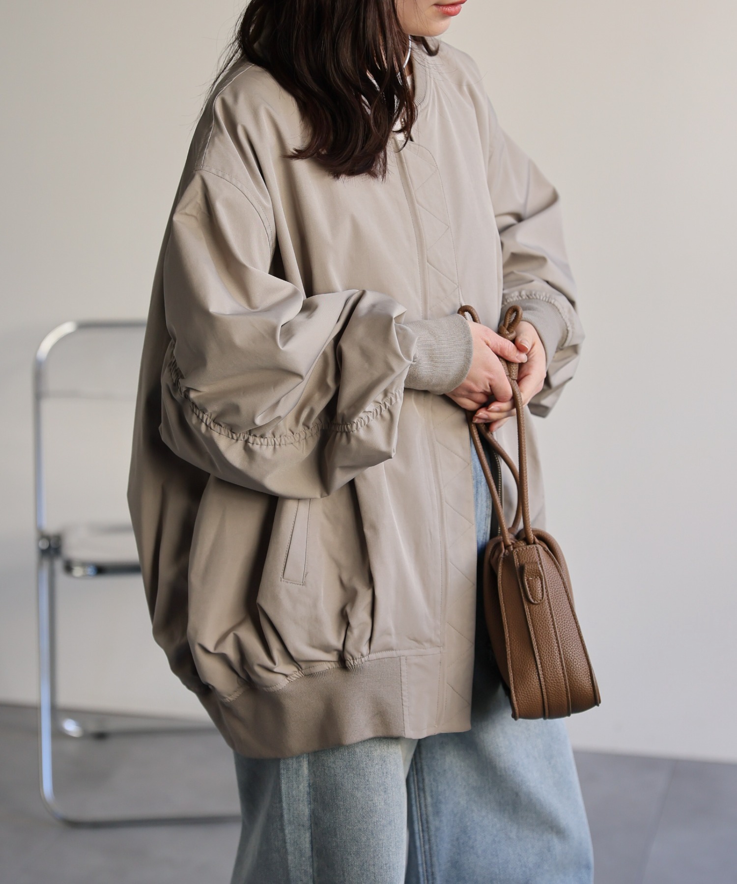 model：156cm 着用サイズ：FREE