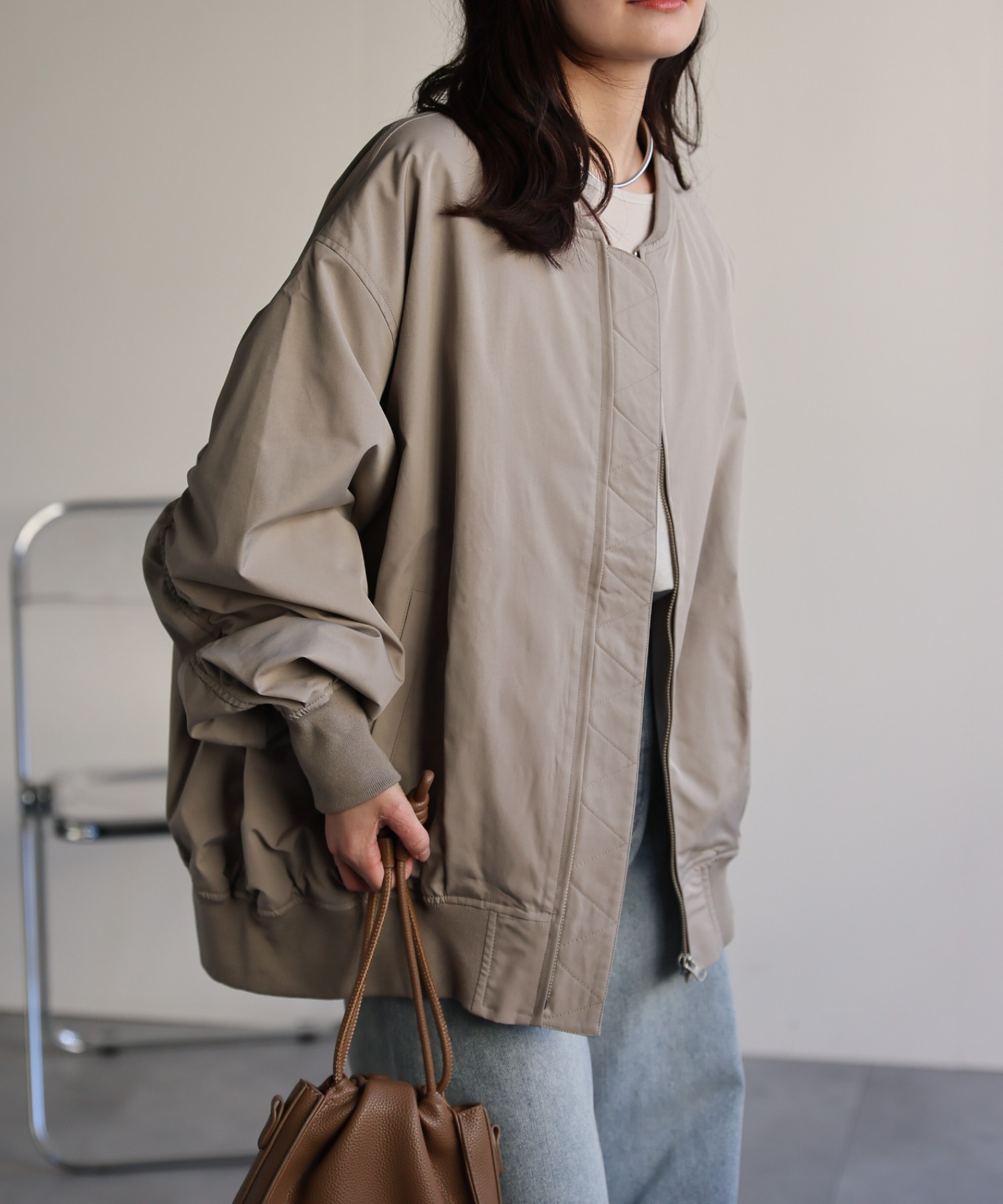 model：156cm 着用サイズ：FREE