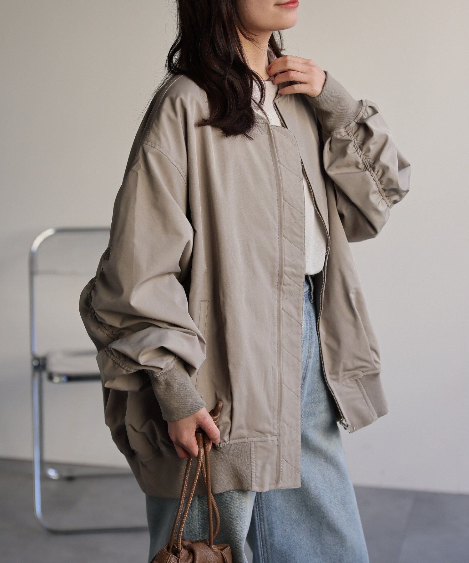 model：156cm 着用サイズ：FREE