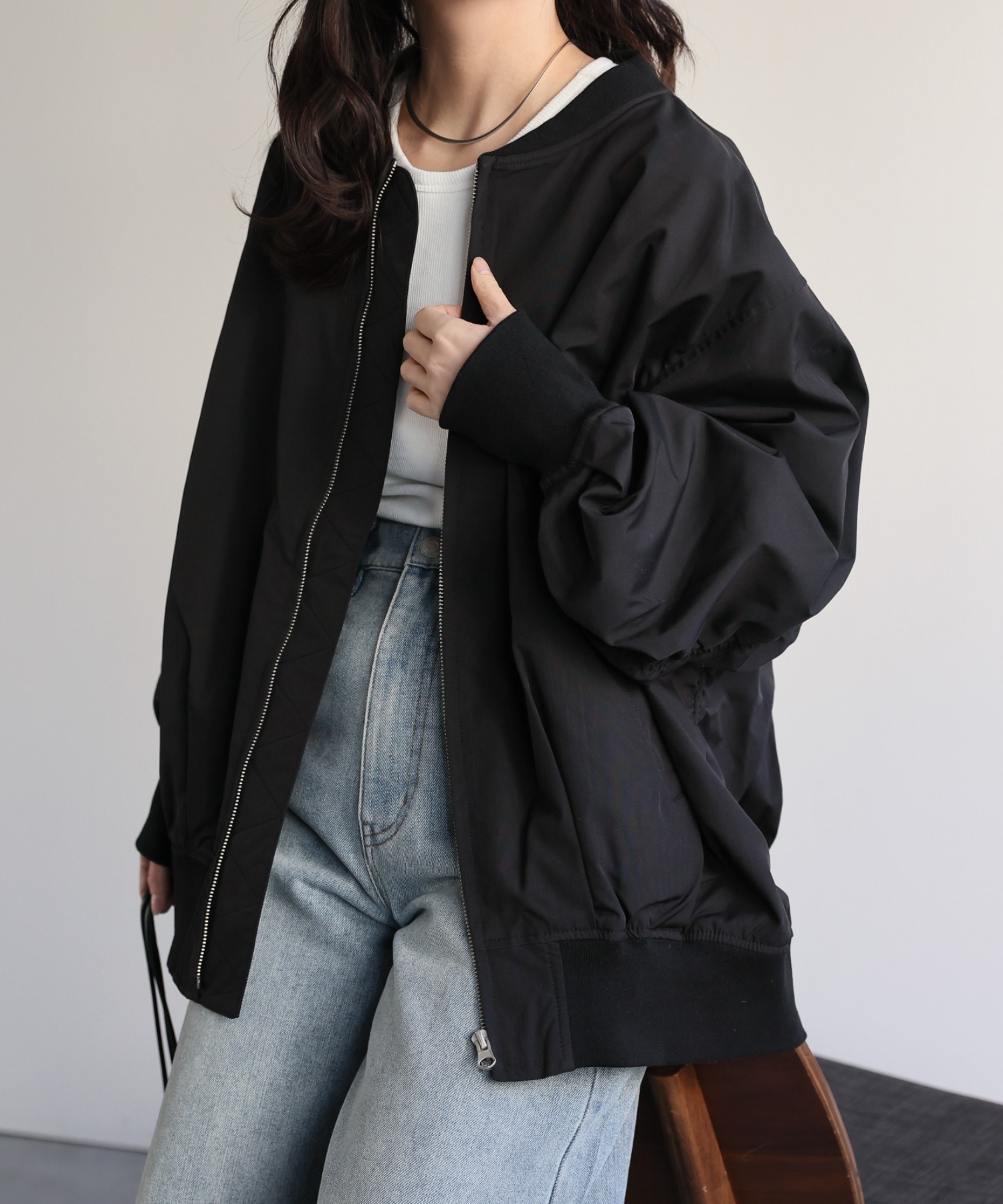 model：156cm 着用サイズ：FREE