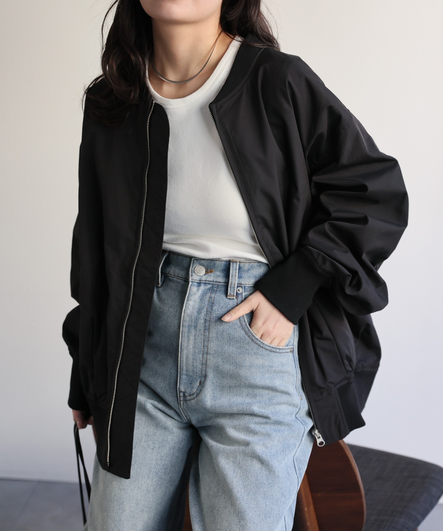 model：156cm 着用サイズ：FREE