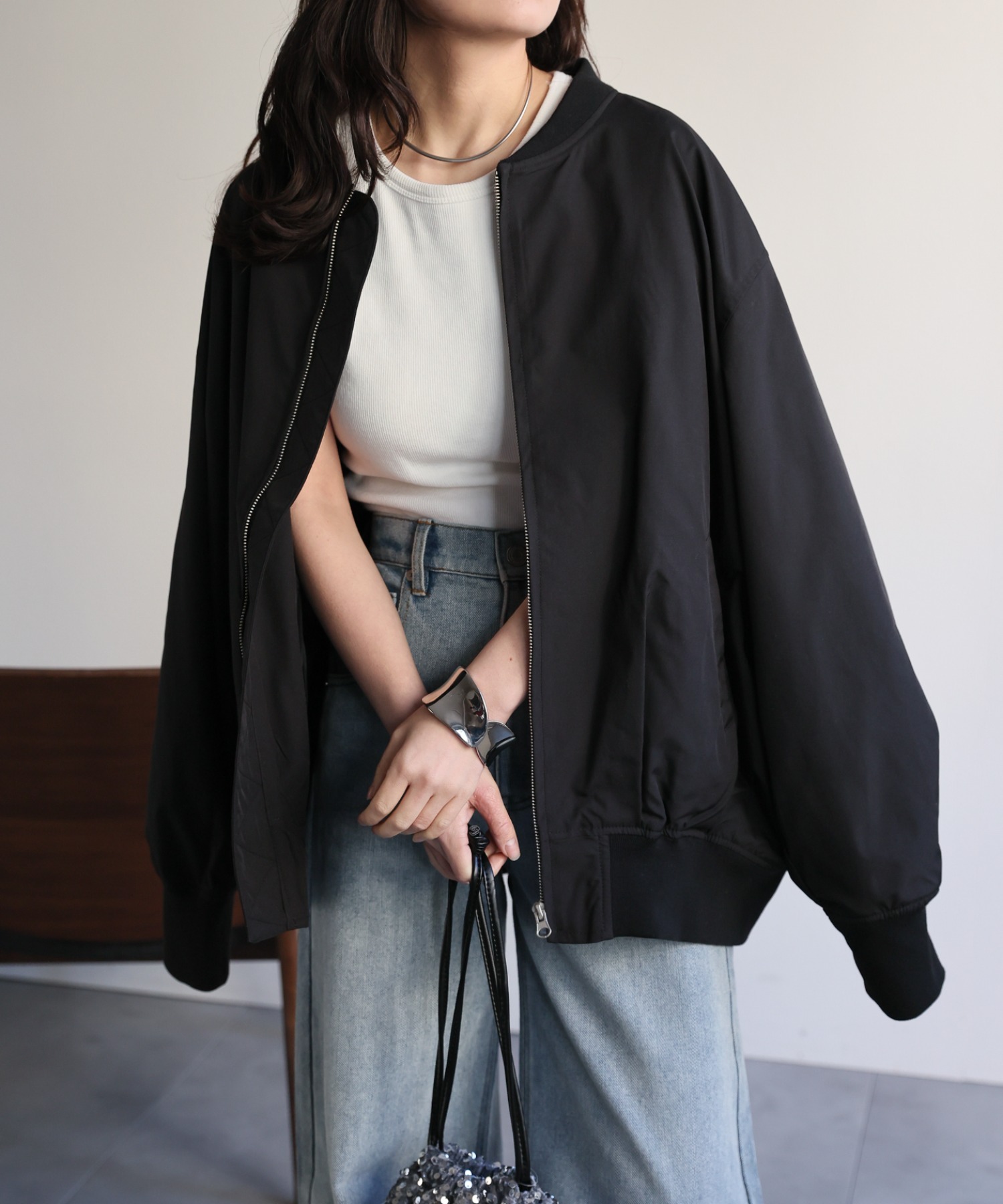 model：156cm 着用サイズ：FREE