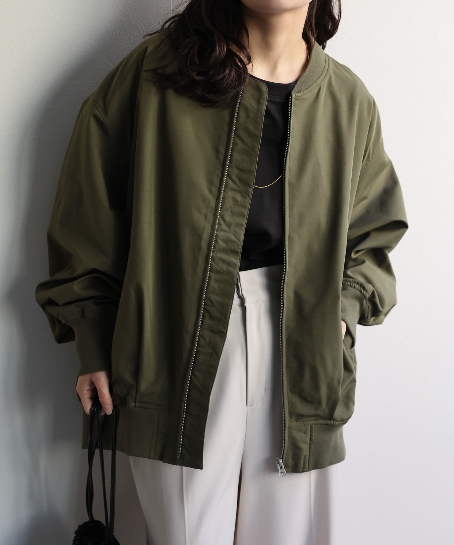 model：156cm 着用サイズ：FREE