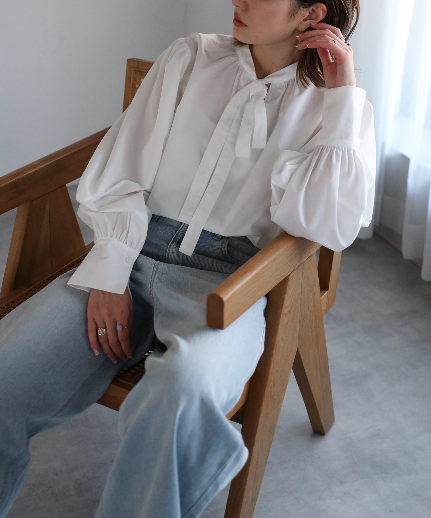 model：H158 着用サイズ：FREE