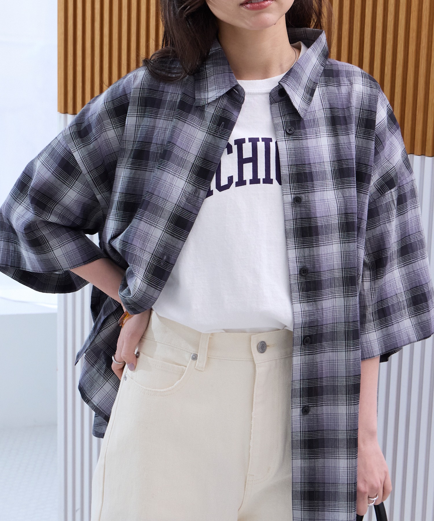インドコットン ボイルチェック アソート 半袖シャツ【THE CRAFT CREW
